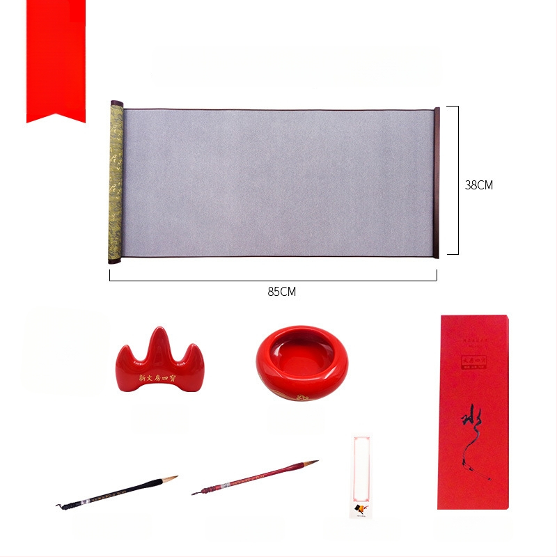 Weizhuang Drobės vandens Kaligrafijos Komplektas — tušti ženklų tinklai treniravimams, ryžių popieriaus imitacija, kartojimas iki 10 000 kartų