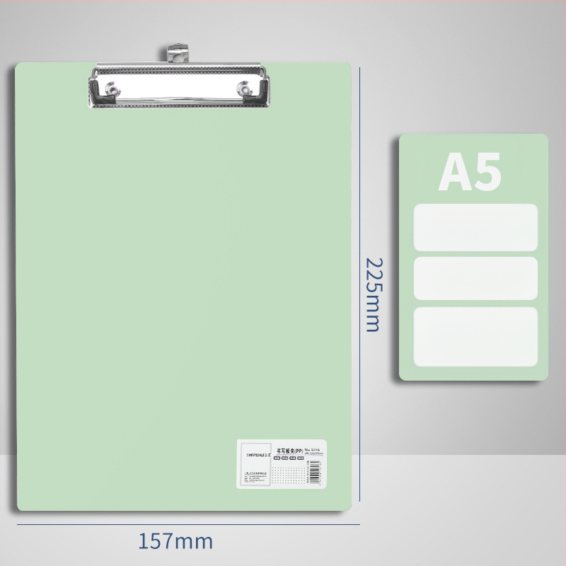 A4 plokštės klipas – plastikinis klipas, PP medžiaga, modelis 5316/5317, plokštės storis 1,5 mm, tinka A3 popieriui