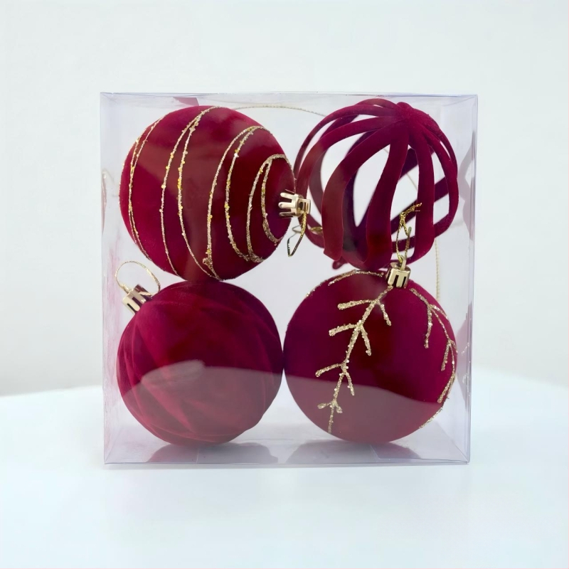 Heartful flocking Icicle Ziemassvētku eglītes dekors – Ziemassvētku dāvanu kulons