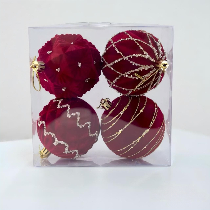 Heartful flocking Icicle Ziemassvētku eglītes dekors – Ziemassvētku dāvanu kulons