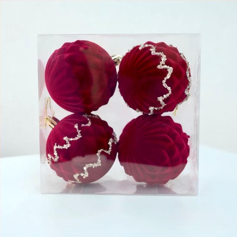 Heartful flocking Icicle Ziemassvētku eglītes dekors – Ziemassvētku dāvanu kulons