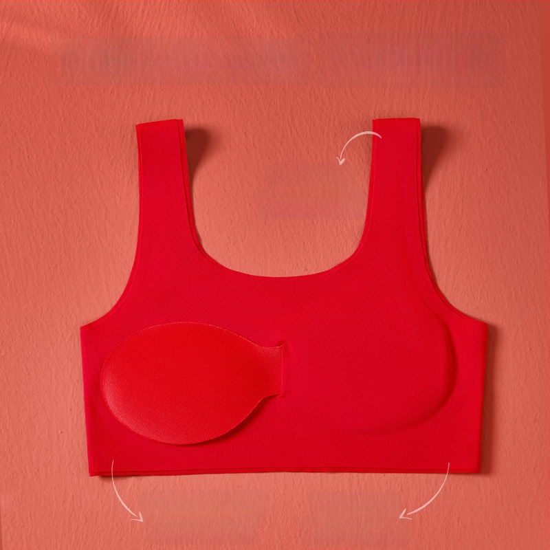 Mergaitėms liemenėlių komplektas vestos stiliaus iš nailono, pilni puodeliai, putų formos puodeliai, fiksuoti pečių dirželiai, kvėpuojantis