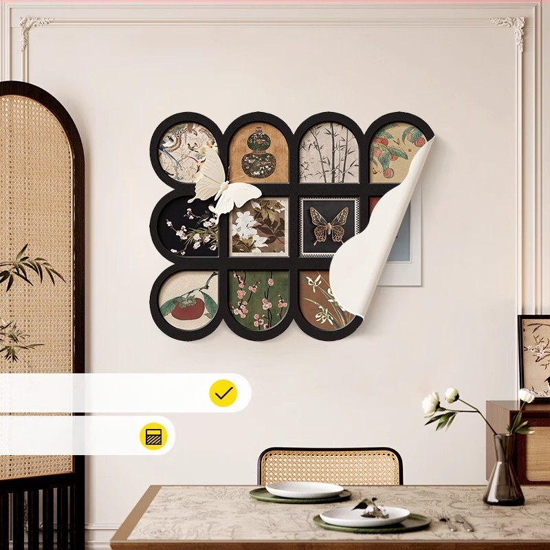 Viduramžių stiliaus dekoratyvinis paveikslas matavimo dėžutei, be rėmelio, inkjet spausdinimas, augalų motyvas