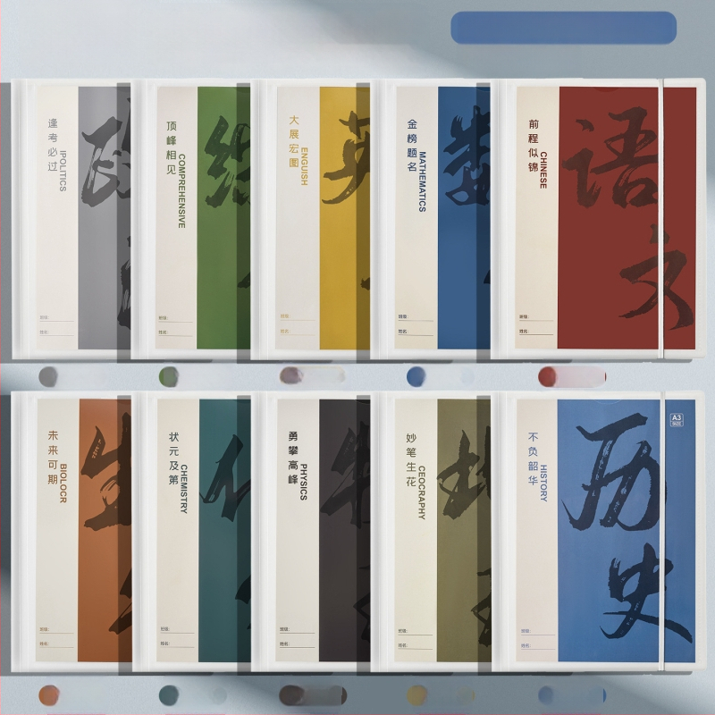 Plastikinė testinių lapų organizavimo byla su skaidriais įdėklais, modelis Hc-652, 20 pusl., storis 60, pritaikymas galimas