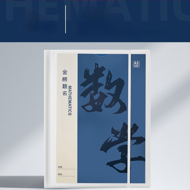 Plastikinė testinių lapų organizavimo byla su skaidriais įdėklais, modelis Hc-652, 20 pusl., storis 60, pritaikymas galimas