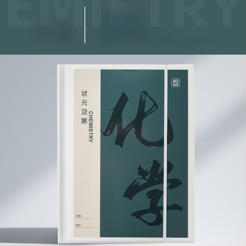 Plastikinė testinių lapų organizavimo byla su skaidriais įdėklais, modelis Hc-652, 20 pusl., storis 60, pritaikymas galimas