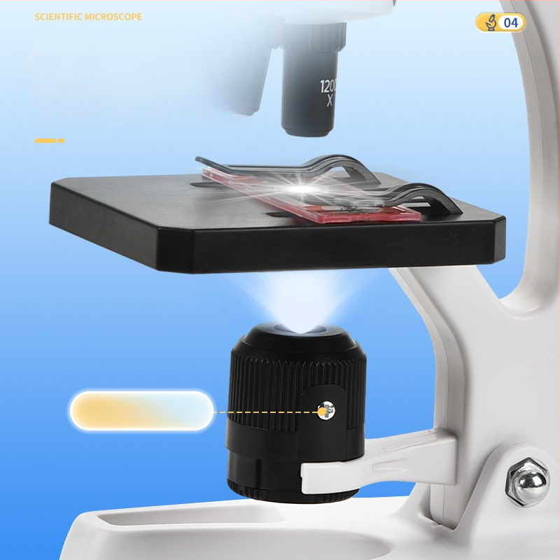 Laudmikroskoop lastele, 1200x suurendus, plastikust mänguasja, 7–14 aastat, pakend: pappkarp