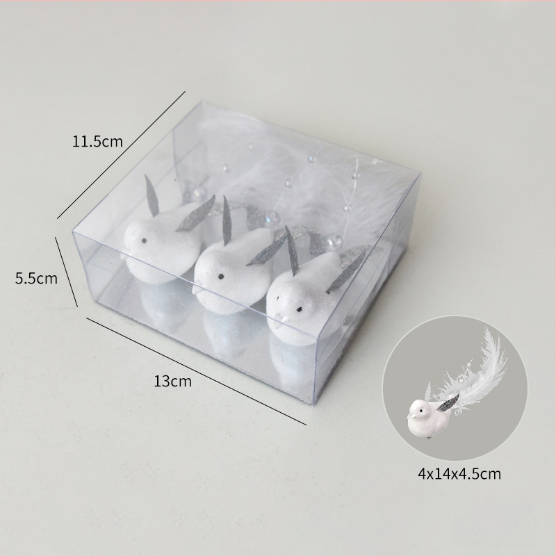 Ziemassvētku eglītei polārā lāča rotājums, burbuļu materiāls, zīmols Nuchi, karikatūras stils, mūsdienīgs minimālisms, Ziemassvētku dekors