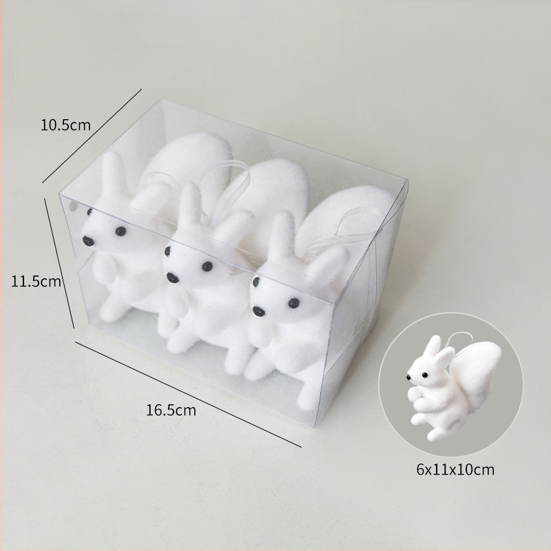 Ziemassvētku eglītei polārā lāča rotājums, burbuļu materiāls, zīmols Nuchi, karikatūras stils, mūsdienīgs minimālisms, Ziemassvētku dekors