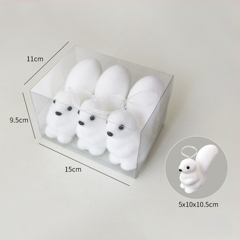 Ziemassvētku eglītei polārā lāča rotājums, burbuļu materiāls, zīmols Nuchi, karikatūras stils, mūsdienīgs minimālisms, Ziemassvētku dekors