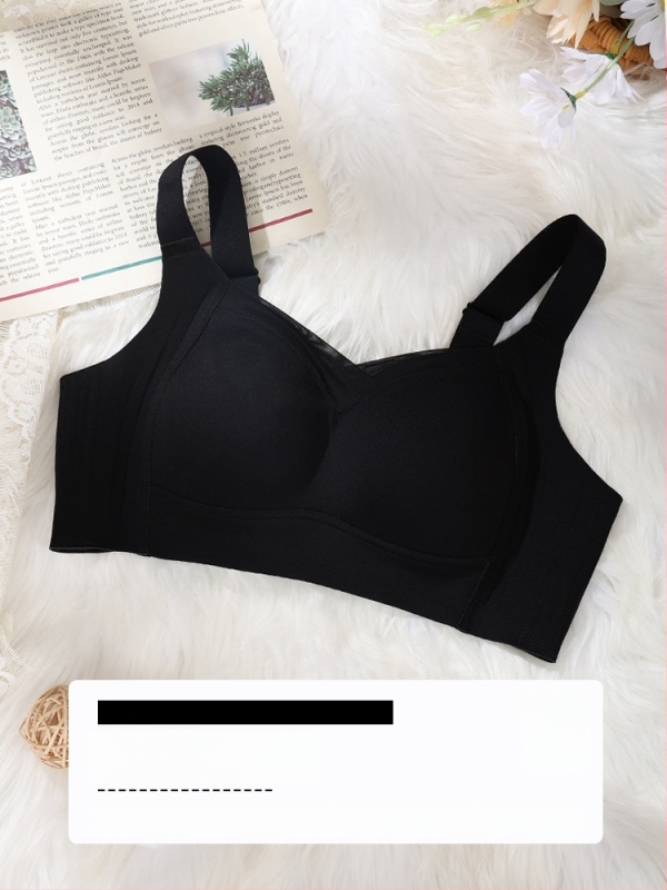 Push-up be siūlių liemenėlė su Mulberry šilko įdėklu, pagrindinis audinys spandeksas, pilnas puodelis su ultra plonais formuojamais puodeliais, fiksuotos dvigubos petnešos, nugaros užtrauktukas su keturiais sagtelėmis