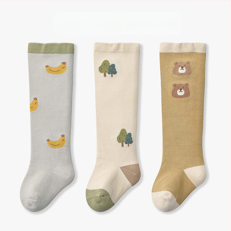 Xuwei Zīdaiņu zeķes līdz ceļgalam, kokvilna, zīdaiņiem 0–1 g, Jacquard adījums