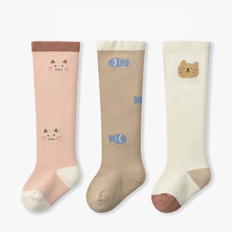 Xuwei Zīdaiņu zeķes līdz ceļgalam, kokvilna, zīdaiņiem 0–1 g, Jacquard adījums