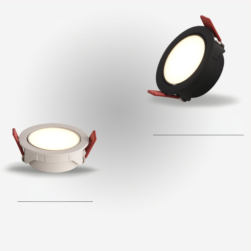 Pinton ultra plonas LED downlight su aliuminio korpusu, įmontuotas lubų šviestuvas, 220V, CRI ≥ 90