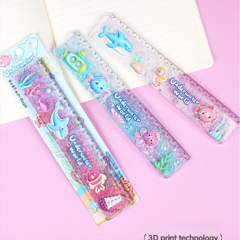 Plastmasas lineāls, modelis 3000, 55 g, logotipa druka, pielāgošana