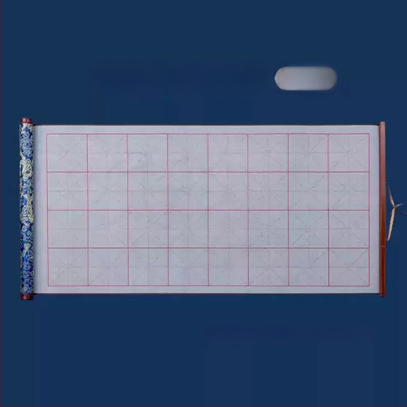 Tan yixuan Vandeninis rašymo audinys kaligrafijos ir teptuko praktikai, ryžių tinklelio dizainas, brokato dizainas, skalbiamas