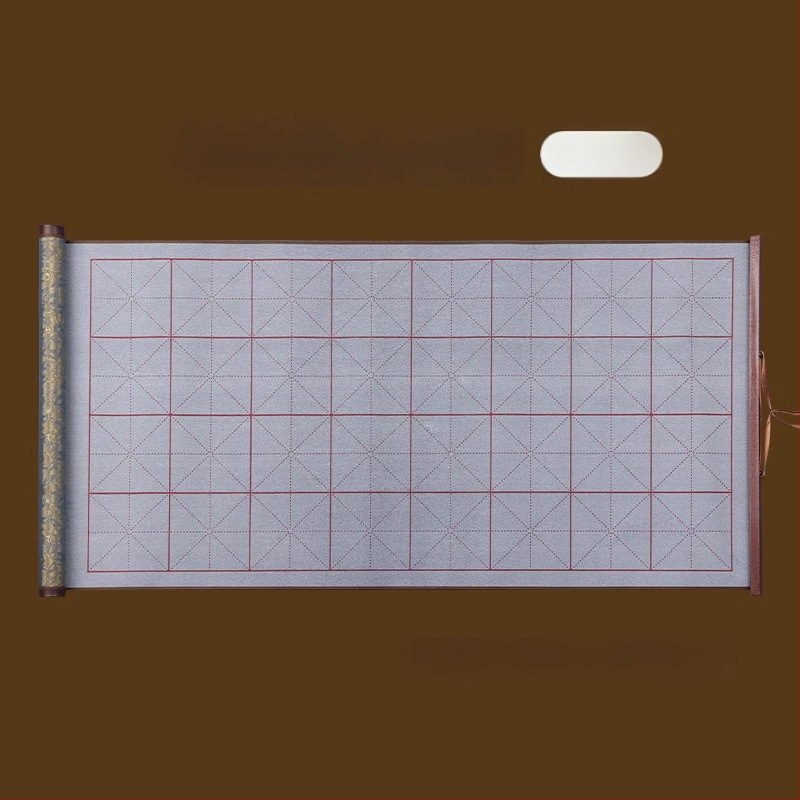 Tan yixuan Vandeninis rašymo audinys kaligrafijos ir teptuko praktikai, ryžių tinklelio dizainas, brokato dizainas, skalbiamas