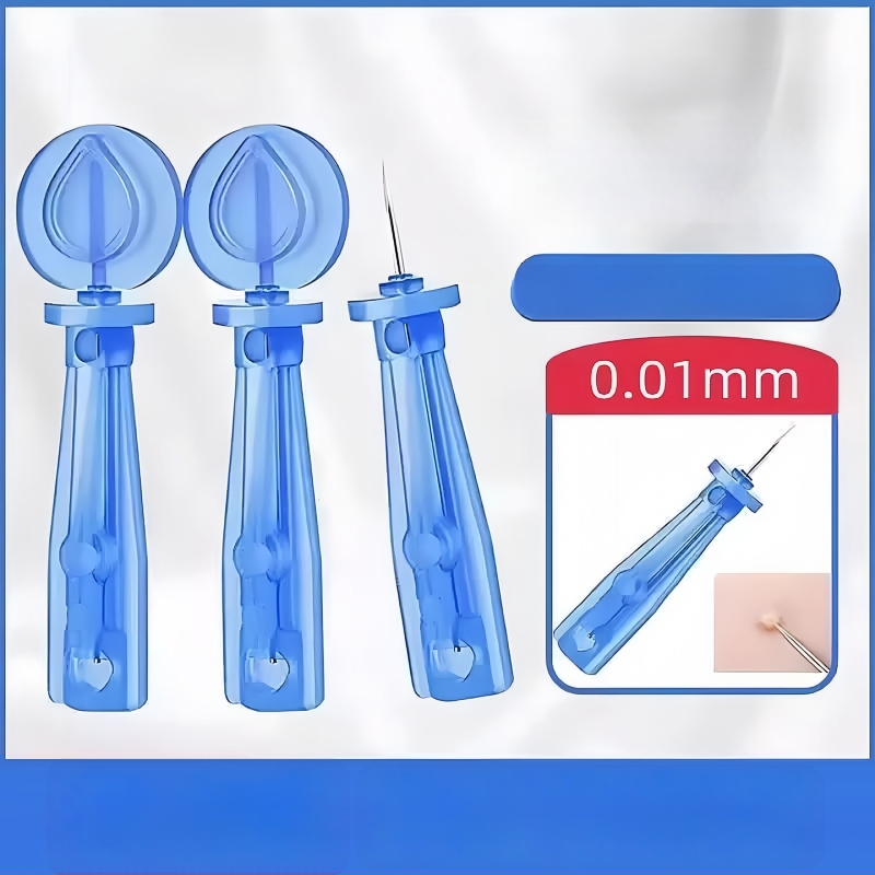 Vienkartinė nerūdijančio plieno aknės adata, skirta komedonams ir juodoms dėmėms (labai plona)