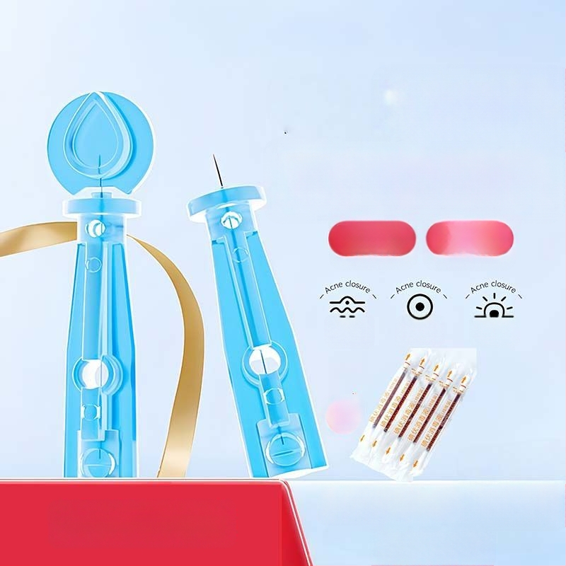 Vienkartinė nerūdijančio plieno aknės adata, skirta komedonams ir juodoms dėmėms (labai plona)