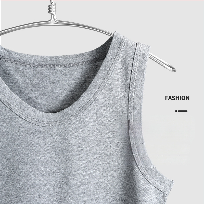 Vyrų I formos medvilninė liemenė, 95–100% medvilnė, apvalus kaklo iškirptė, vasara 2024