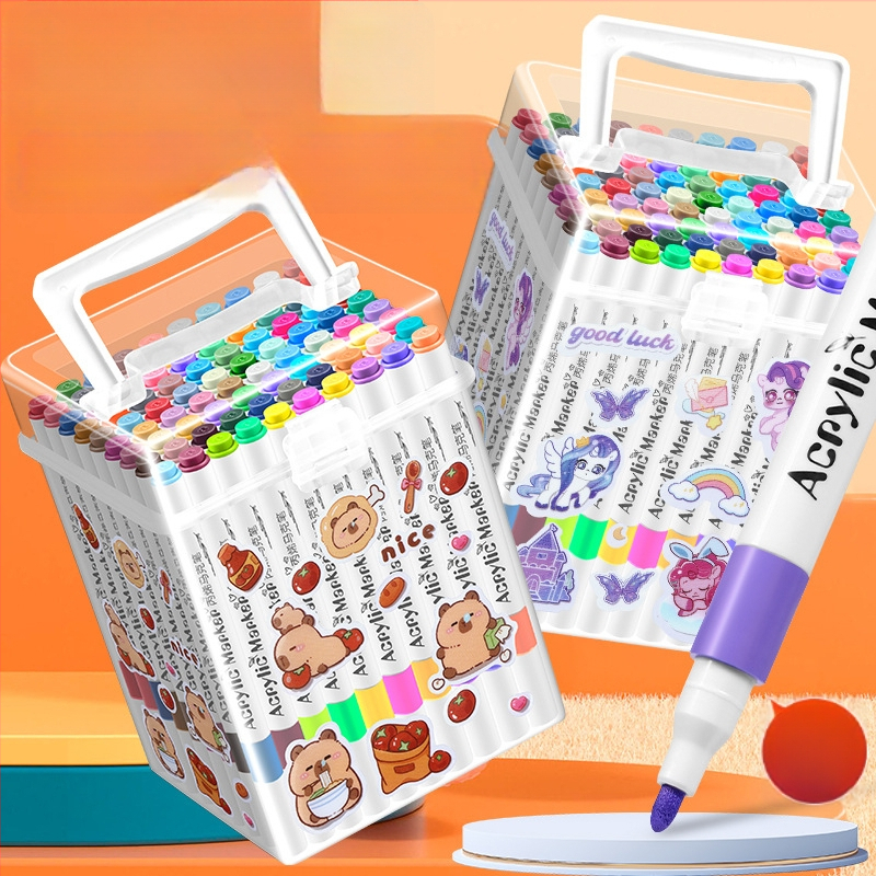 Akrilinis žymeklis vaikams — atsparus vandeniui, plaunamas, DIY akvarelės žymeklis