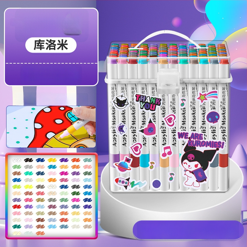 Akrilinis žymeklis vaikams — atsparus vandeniui, plaunamas, DIY akvarelės žymeklis