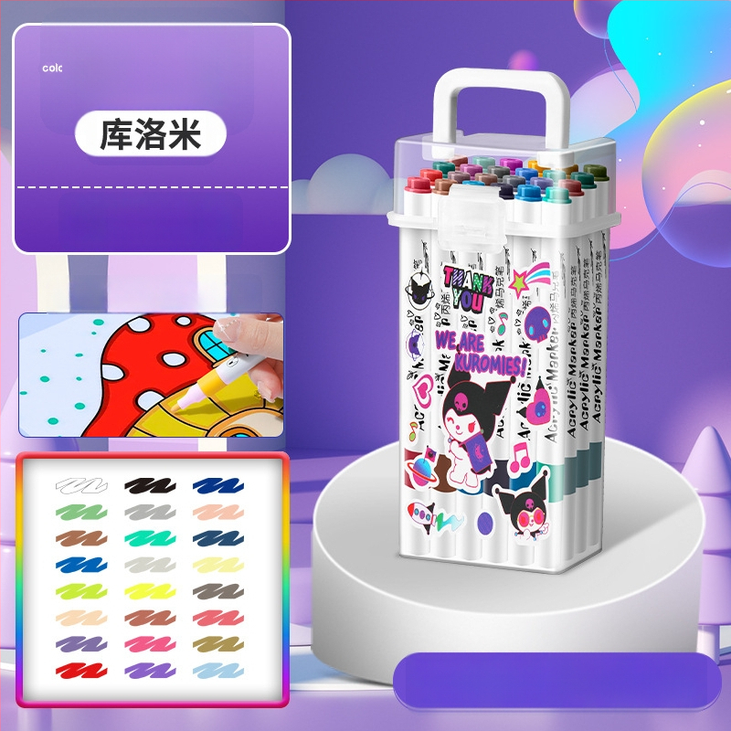 Akrilinis žymeklis vaikams — atsparus vandeniui, plaunamas, DIY akvarelės žymeklis