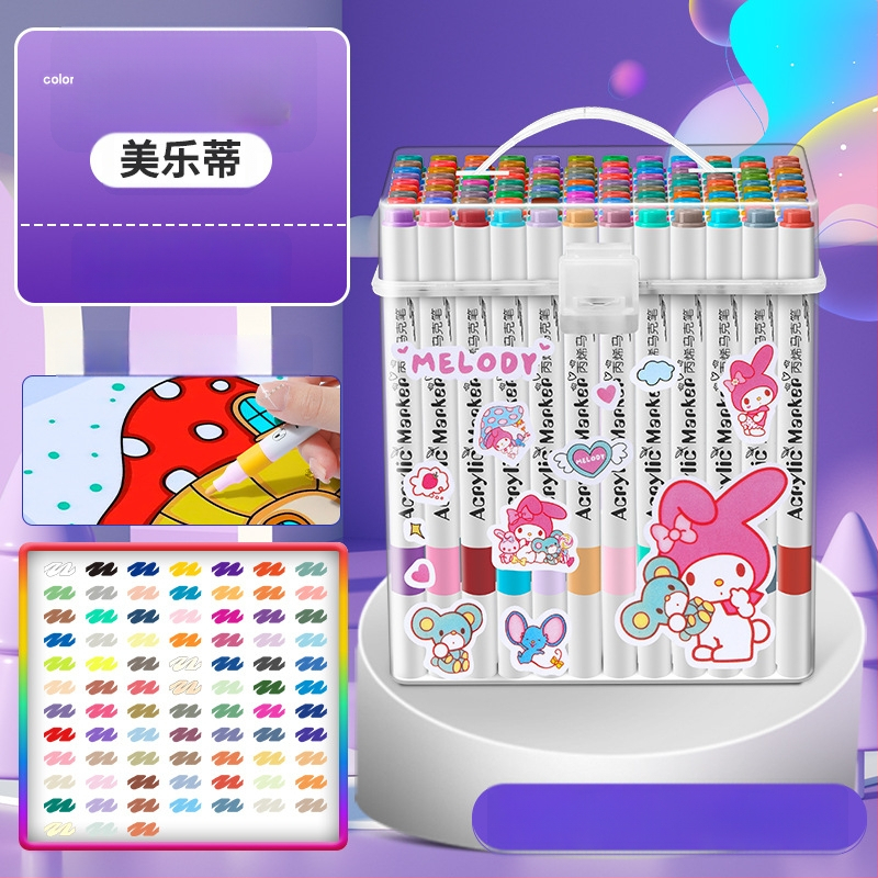 Akrilinis žymeklis vaikams — atsparus vandeniui, plaunamas, DIY akvarelės žymeklis