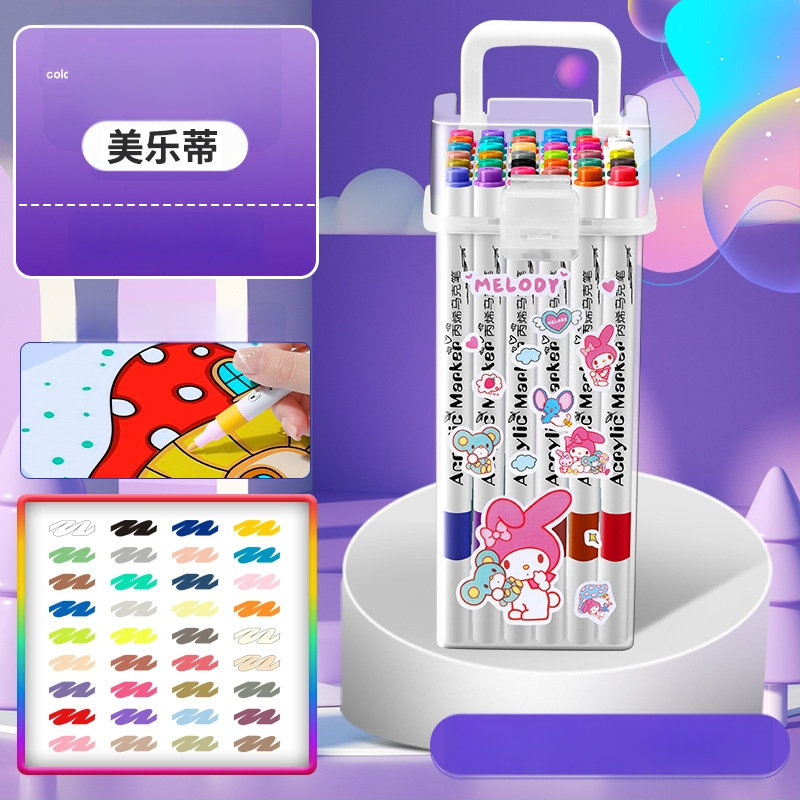 Akrilinis žymeklis vaikams — atsparus vandeniui, plaunamas, DIY akvarelės žymeklis
