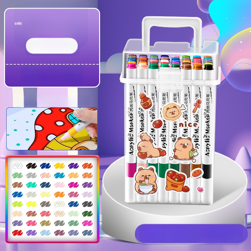 Akrilinis žymeklis vaikams — atsparus vandeniui, plaunamas, DIY akvarelės žymeklis