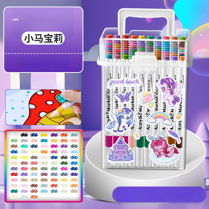 Akrilinis žymeklis vaikams — atsparus vandeniui, plaunamas, DIY akvarelės žymeklis