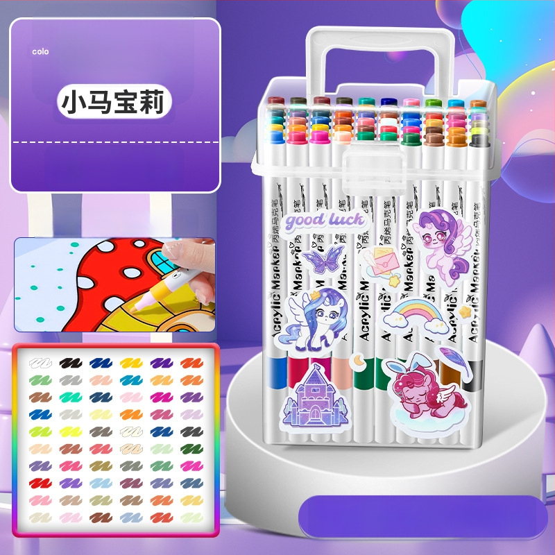 Akrilinis žymeklis vaikams — atsparus vandeniui, plaunamas, DIY akvarelės žymeklis