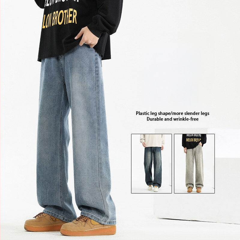 Vīriešu džinsi ar fleece apšuvumu ziemai, taisa griezuma, viduklis vidējā augstumā, rāvējslēdzējs, kokvilnas maisījums