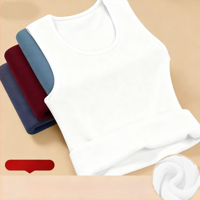 Termiline varrukateta vest fleece voodriga, vaba lõige, polüesterkangas, sügis 2025