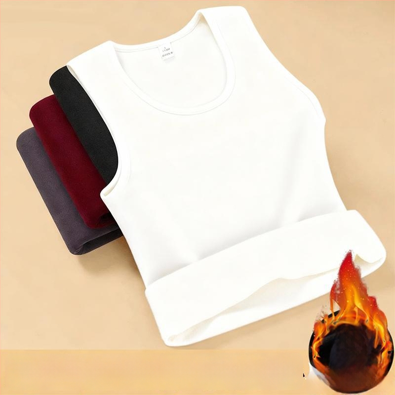 Termiline varrukateta vest fleece voodriga, vaba lõige, polüesterkangas, sügis 2025