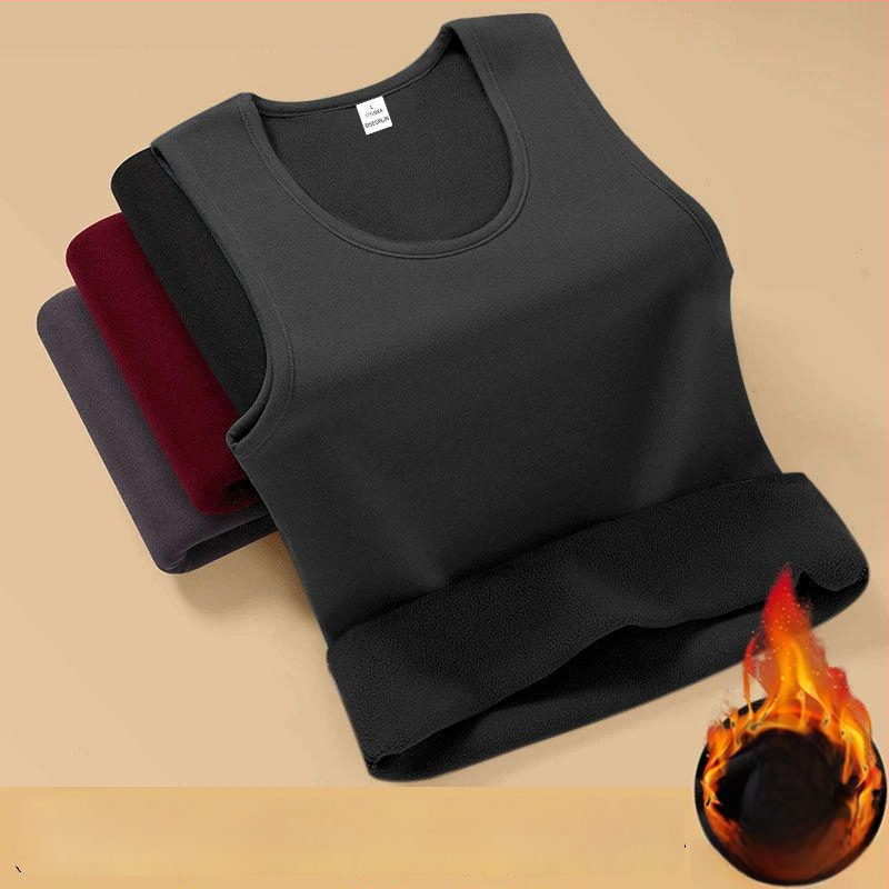 Termiline varrukateta vest fleece voodriga, vaba lõige, polüesterkangas, sügis 2025