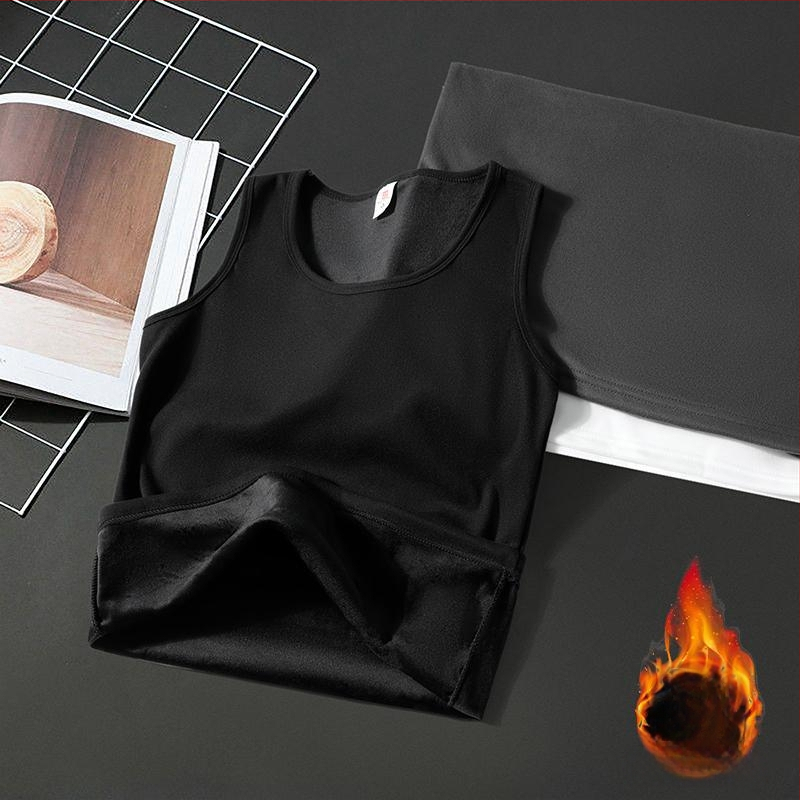 Termiline varrukateta alus vest - fleecevooder, 95% polüester, vaba lõige, sügiseks