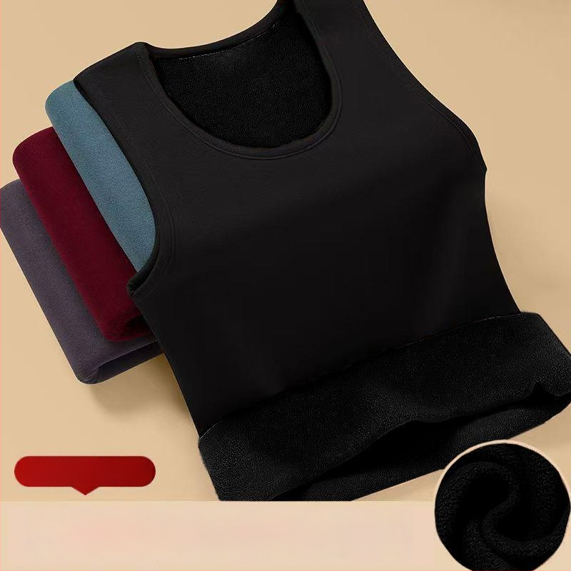 Termiline varrukateta alus vest - fleecevooder, 95% polüester, vaba lõige, sügiseks