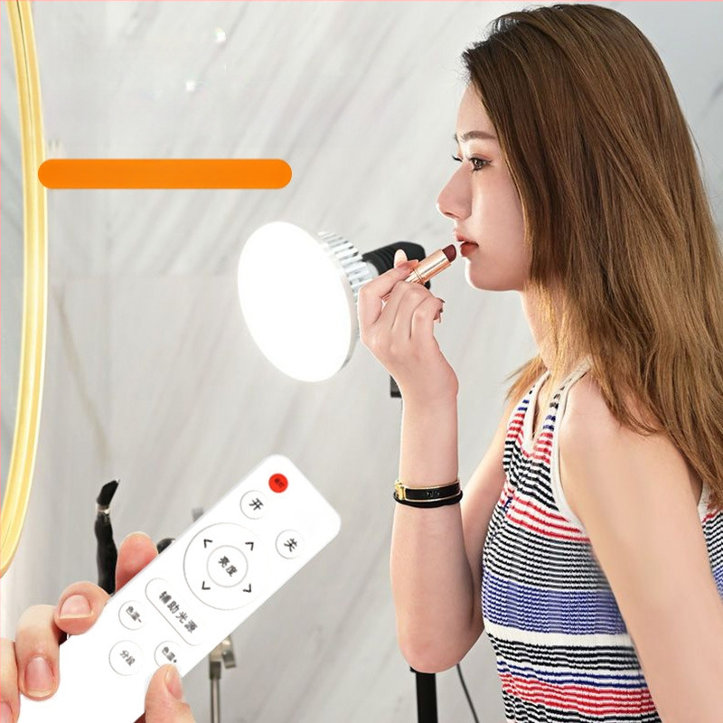 Fotografinis papildomas apšvietimas su E27 galva, 45–100W, spalvos temperatūra 2500K–9900K, 220V, modelis 000504