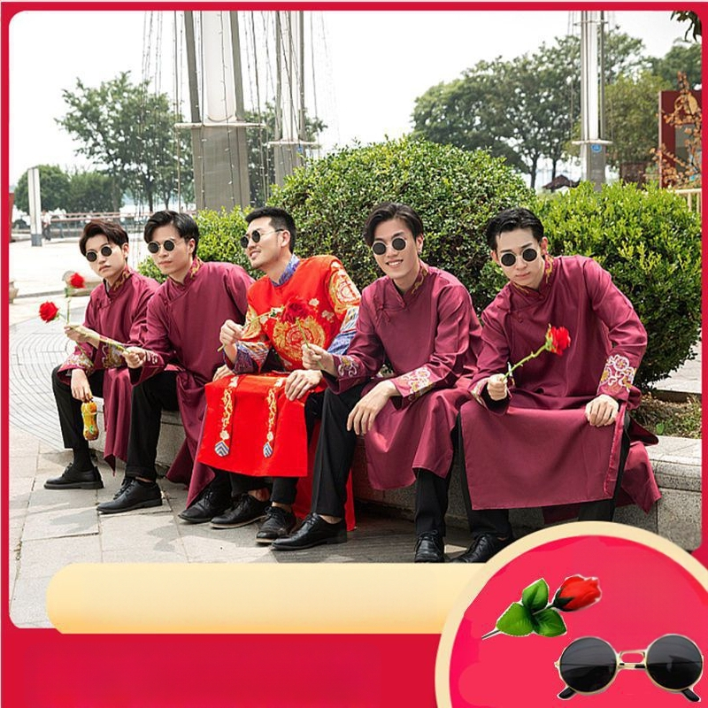 Meeste hiina stiili smokings Corduroy kangaga ja jänese karusnahk, talv 2024, mees