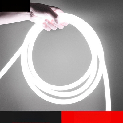 LED apvalios formos 360° lanksti šviesos juostelė lauko reklamai — monochromatinė, 2835 modelis, 120 LED, 220V, 12W