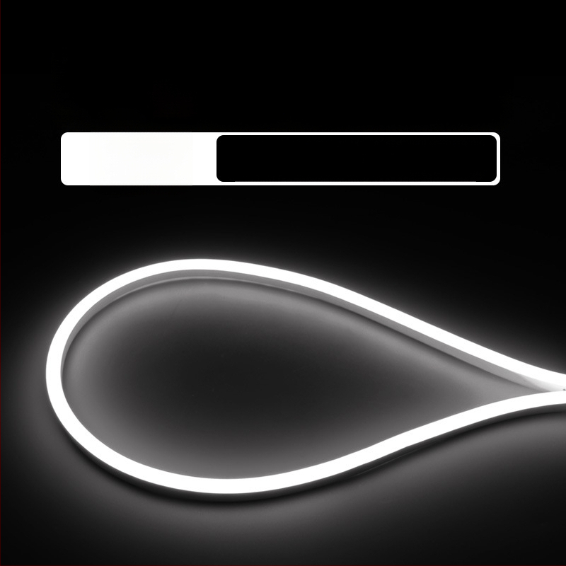 LED apvalios formos 360° lanksti šviesos juostelė lauko reklamai — monochromatinė, 2835 modelis, 120 LED, 220V, 12W