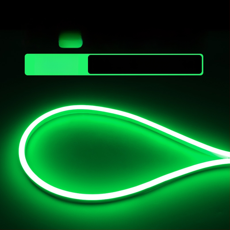 LED apvalios formos 360° lanksti šviesos juostelė lauko reklamai — monochromatinė, 2835 modelis, 120 LED, 220V, 12W