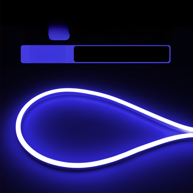 LED apvalios formos 360° lanksti šviesos juostelė lauko reklamai — monochromatinė, 2835 modelis, 120 LED, 220V, 12W