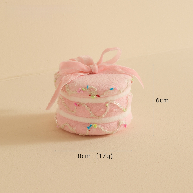 Ziemassvētku kulons ar sniega pūciņu un konfekšu nūjiņu, materiāls Bubble, Ziemassvētku stils, iepakojums atsevišķi