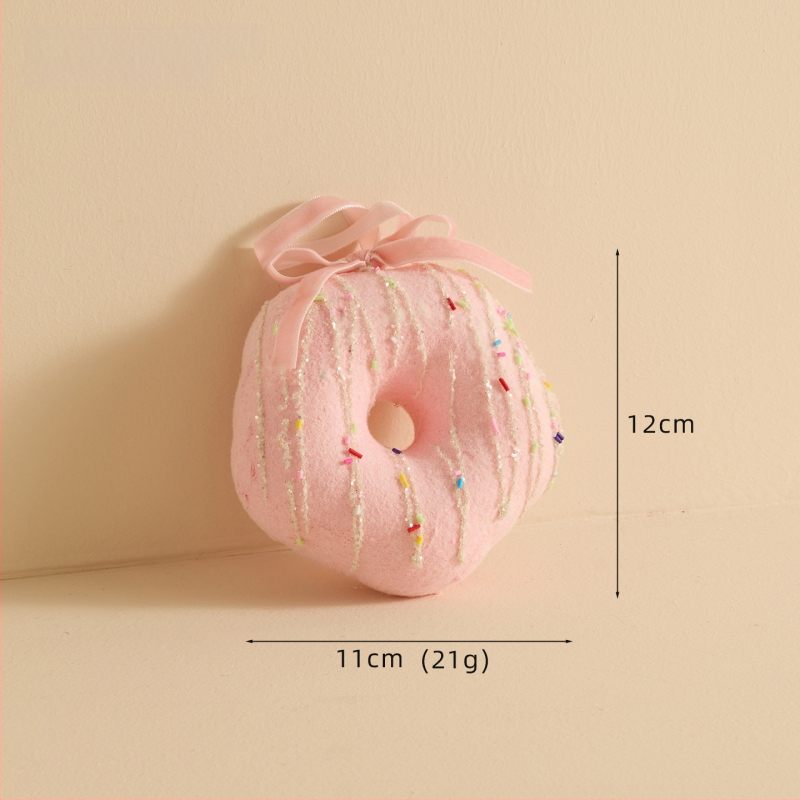 Ziemassvētku kulons ar sniega pūciņu un konfekšu nūjiņu, materiāls Bubble, Ziemassvētku stils, iepakojums atsevišķi