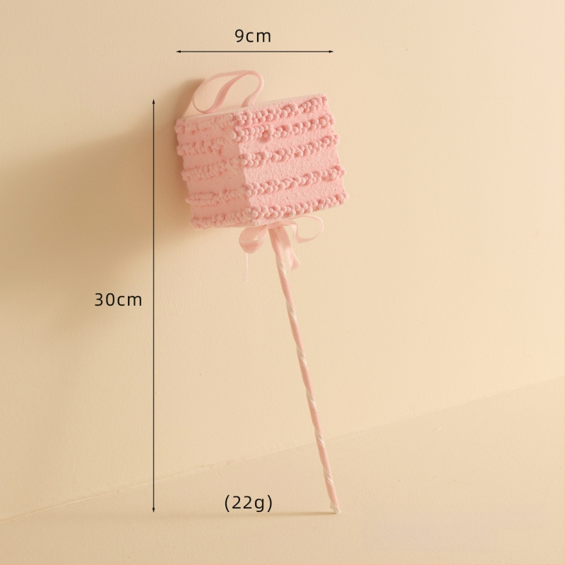 Ziemassvētku kulons ar sniega pūciņu un konfekšu nūjiņu, materiāls Bubble, Ziemassvētku stils, iepakojums atsevišķi