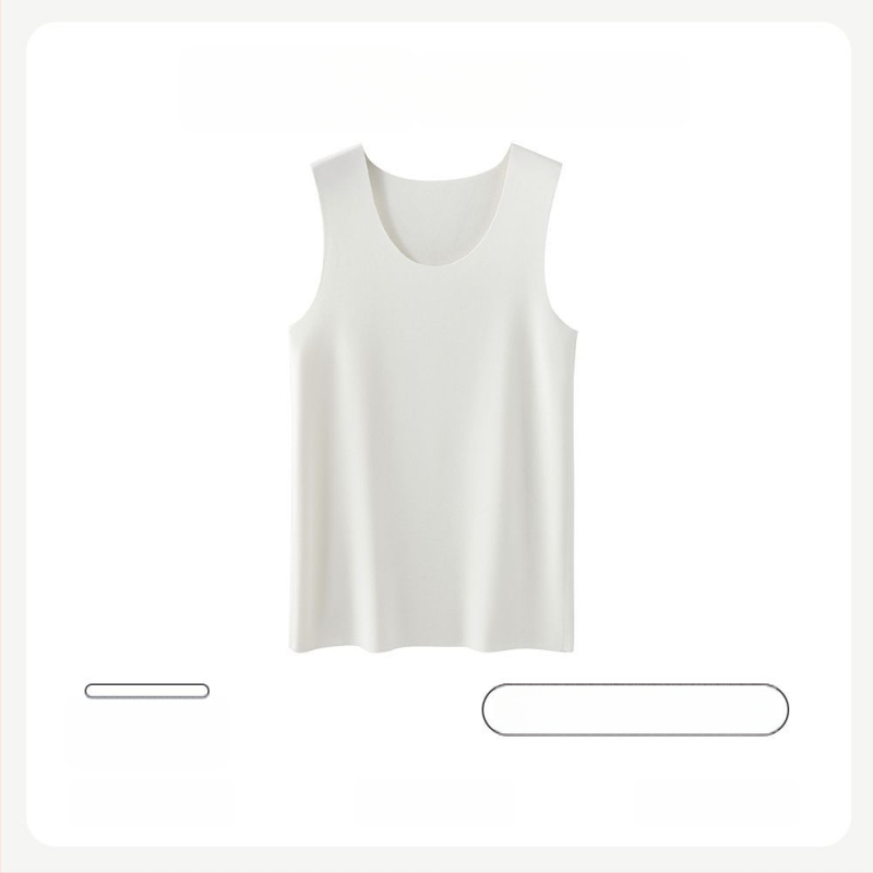 Vyrų šiluminė liemenė su Y forma, be siūlių, 100% medvilnė, savireguliuojantis vidinis sluoksnis, pavasaris 2024