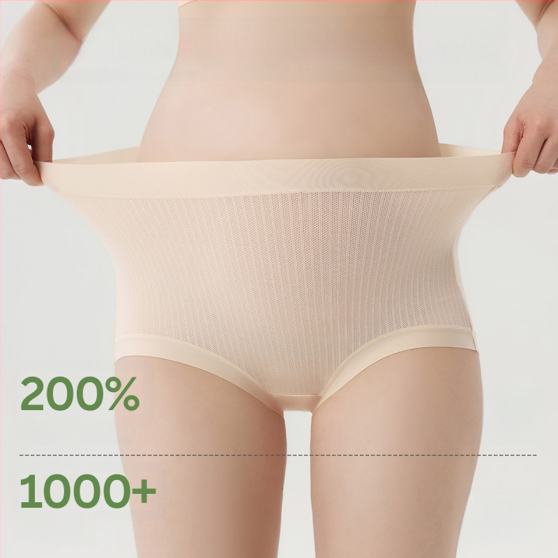 Nėščiųjų apatiniai su antibakteriniu modal audiniu, aukštas liemuo, vėlyvam nėštumui