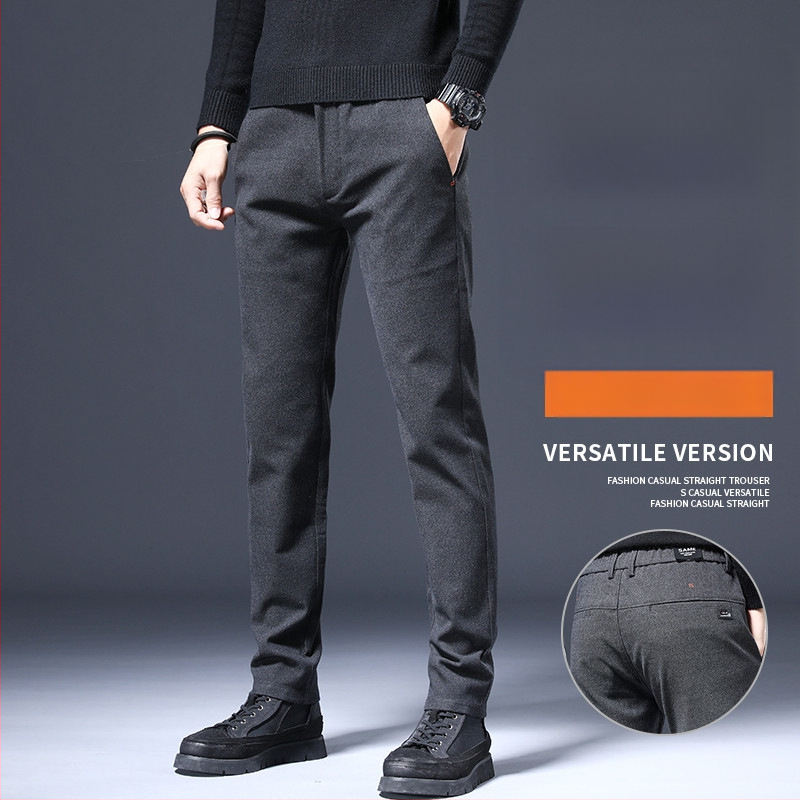 Vyrų sportinės kasdienės kelnės – tiesus kirpimas, slim fit, vidutinio juosmens aukštis, poliesterio mišinys